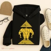 Erawan Laos Kingdom Three Headed Elephant Hoodie thumb 4