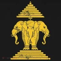 Erawan Laos Kingdom Three Headed Elephant Bucket Hat thumb 4