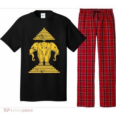 Erawan Laos Kingdom Three Headed Elephant Pajama Set