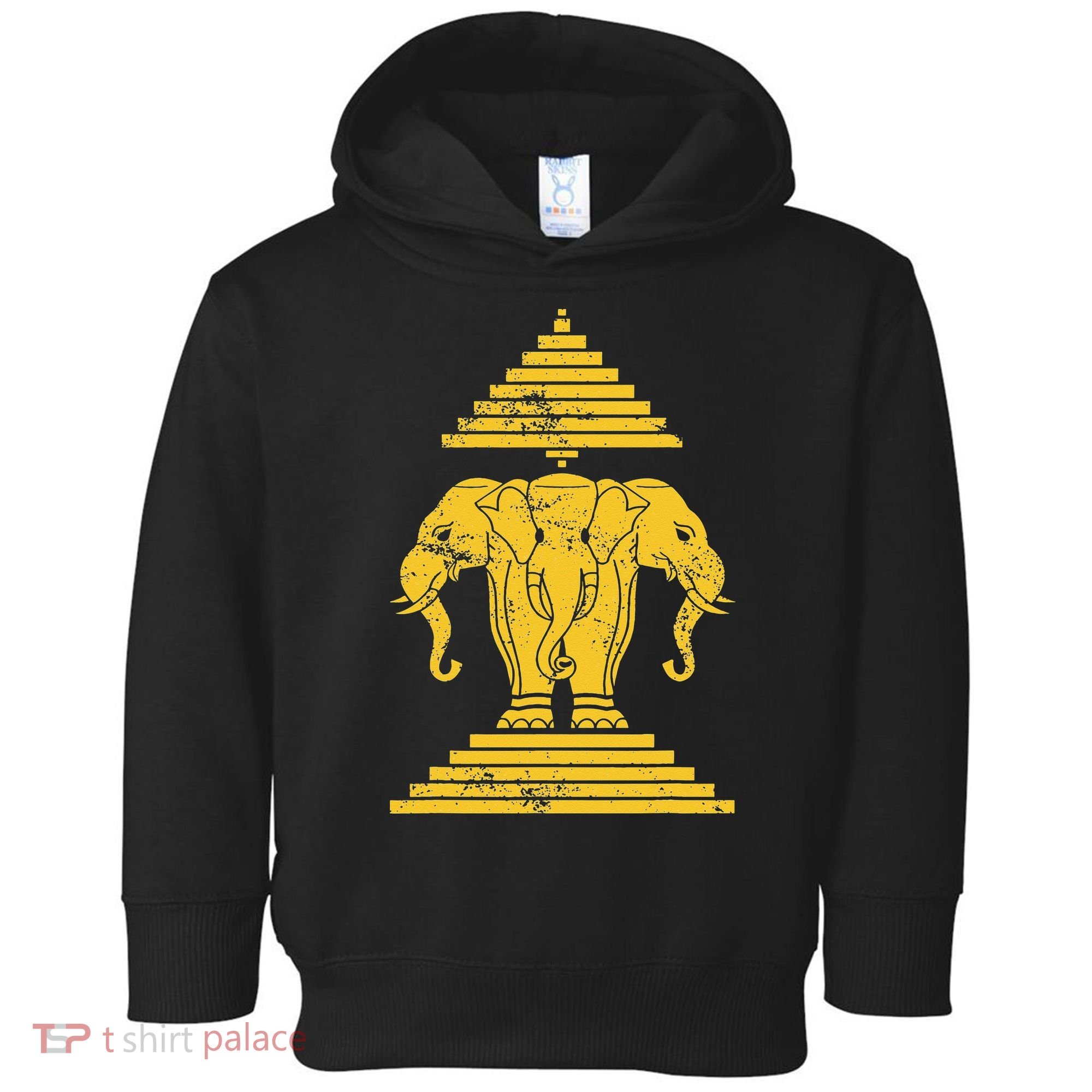 Erawan Laos Kingdom Three Headed Elephant Toddler Hoodie