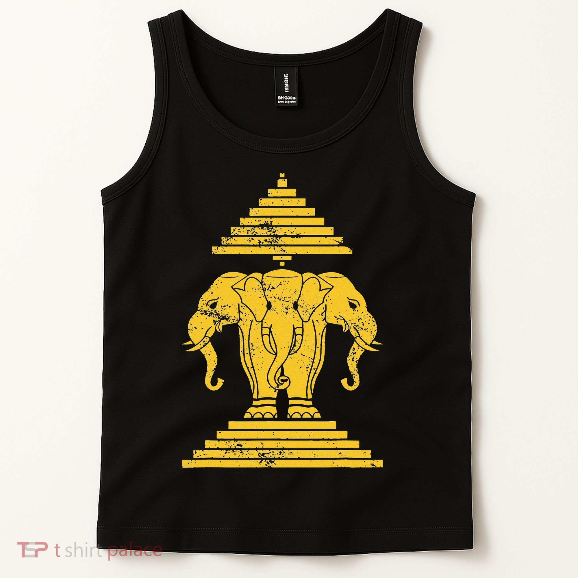 Erawan Laos Kingdom Three Headed Elephant Tank Top