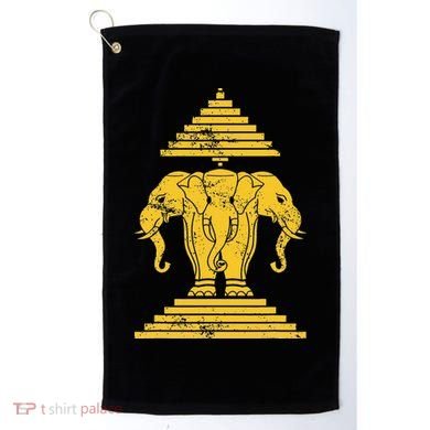 Erawan Laos Kingdom Three Headed Elephant Golf Towel