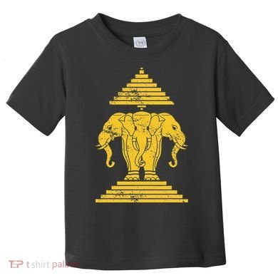 Erawan Laos Kingdom Three Headed Elephant Toddler T-Shirt