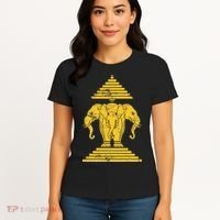 Erawan Laos Kingdom Three Headed Elephant Women's T-Shirt thumb 4