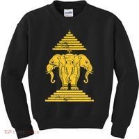 Erawan Laos Kingdom Three Headed Elephant Kids Sweatshirt thumb 0
