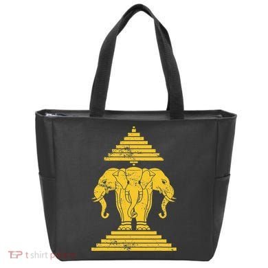 Erawan Laos Kingdom Three Headed Elephant Tote Bag