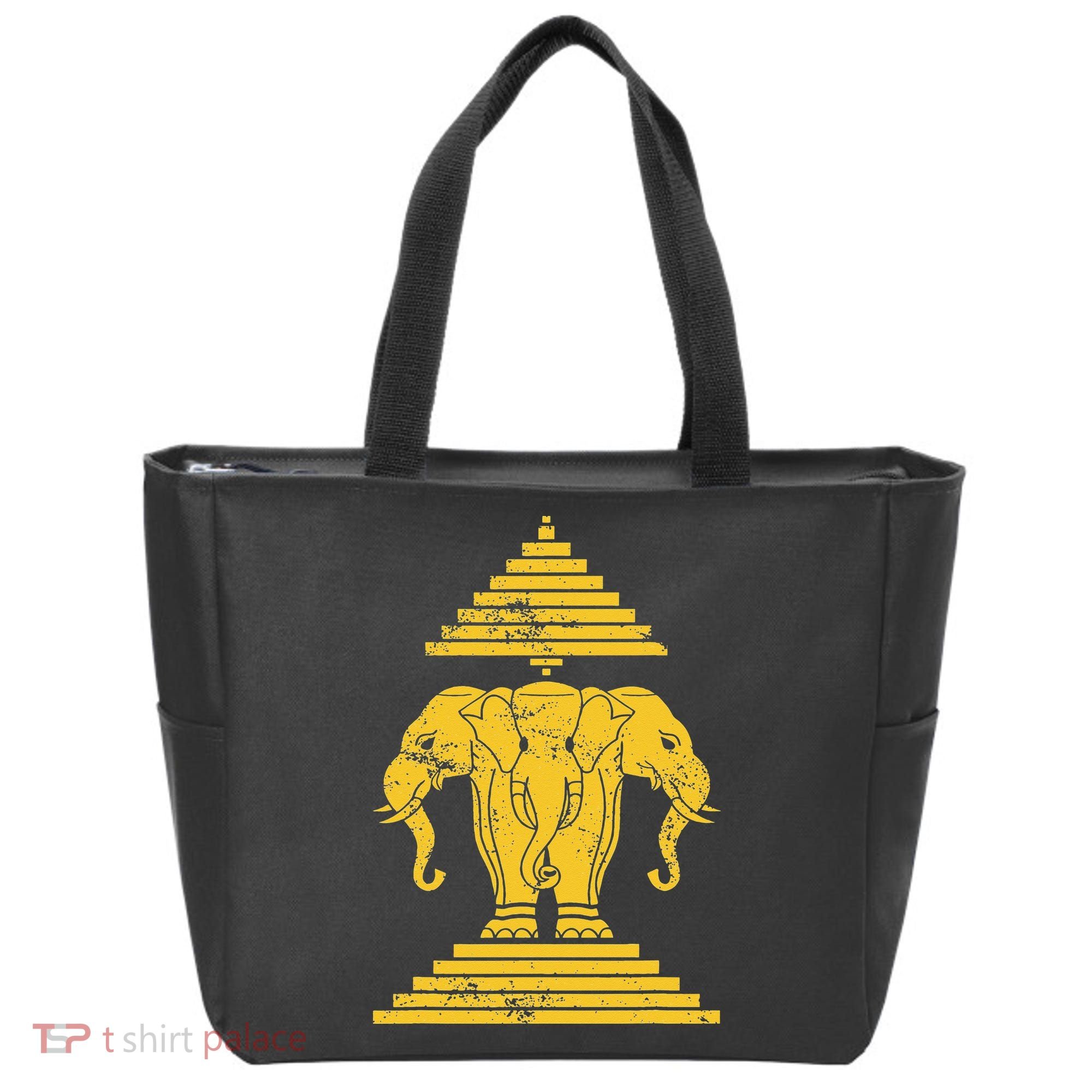 Erawan Laos Kingdom Three Headed Elephant Tote Bag