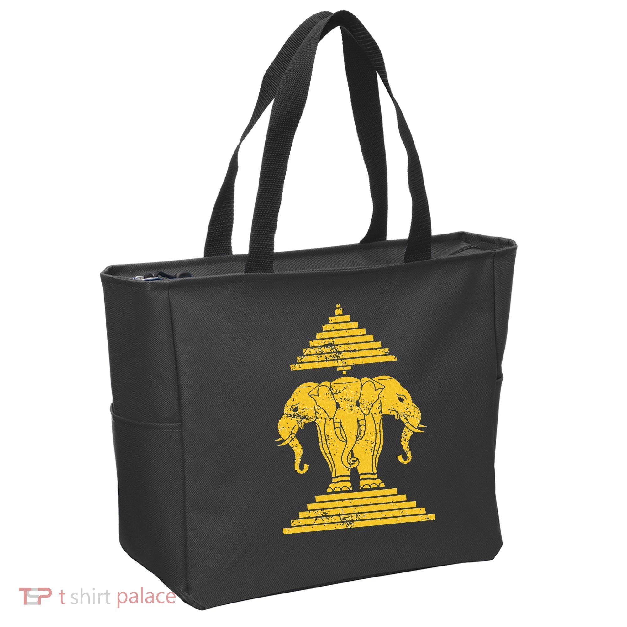 Erawan Laos Kingdom Three Headed Elephant Tote Bag