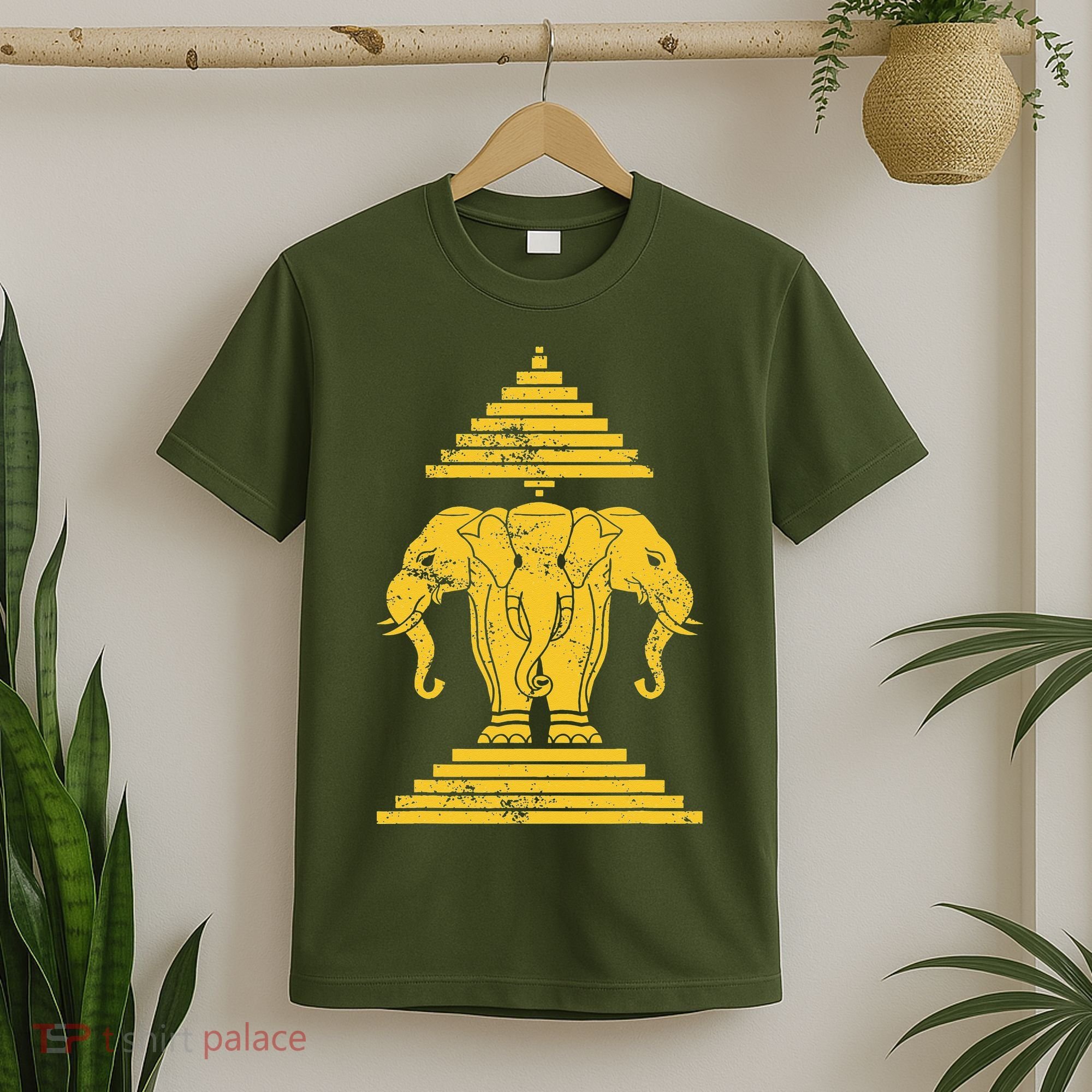 Erawan Laos Kingdom Three Headed Elephant T-Shirt