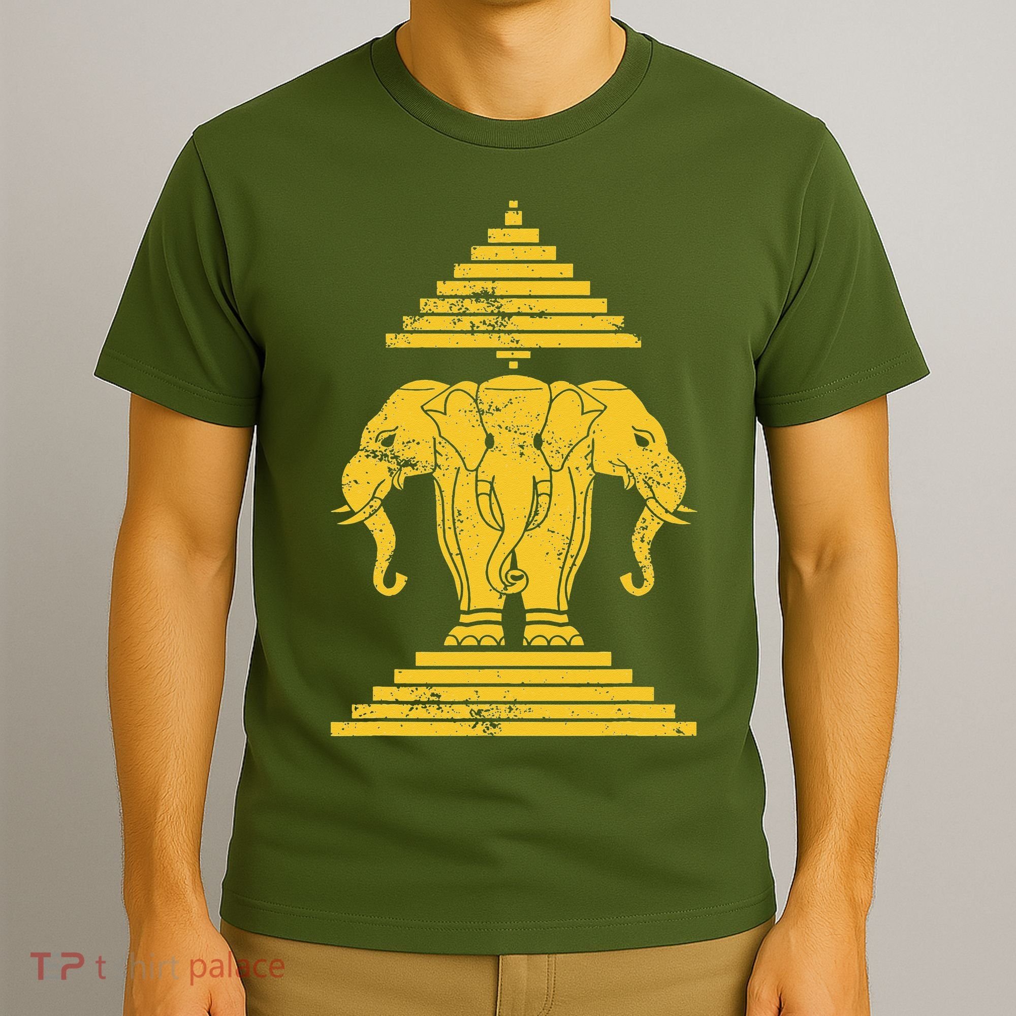 Erawan Laos Kingdom Three Headed Elephant T-Shirt