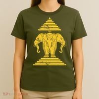 Erawan Laos Kingdom Three Headed Elephant T-Shirt thumb 4