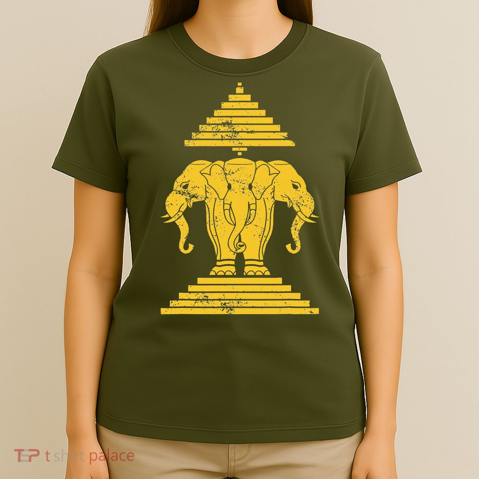 Erawan Laos Kingdom Three Headed Elephant T-Shirt
