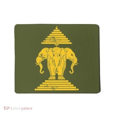 Erawan Laos Kingdom Three Headed Elephant Mousepad