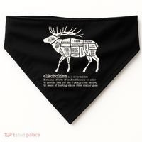 Elkoholism Elk Hunting USA-Made Doggie Bandana thumb 0