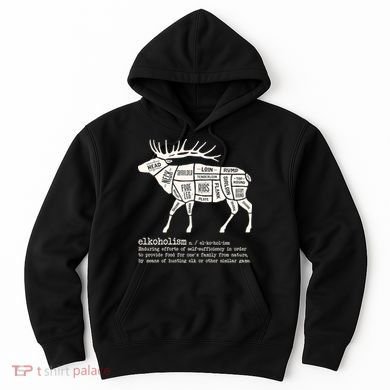 Elkoholism Elk Hunting Hoodie