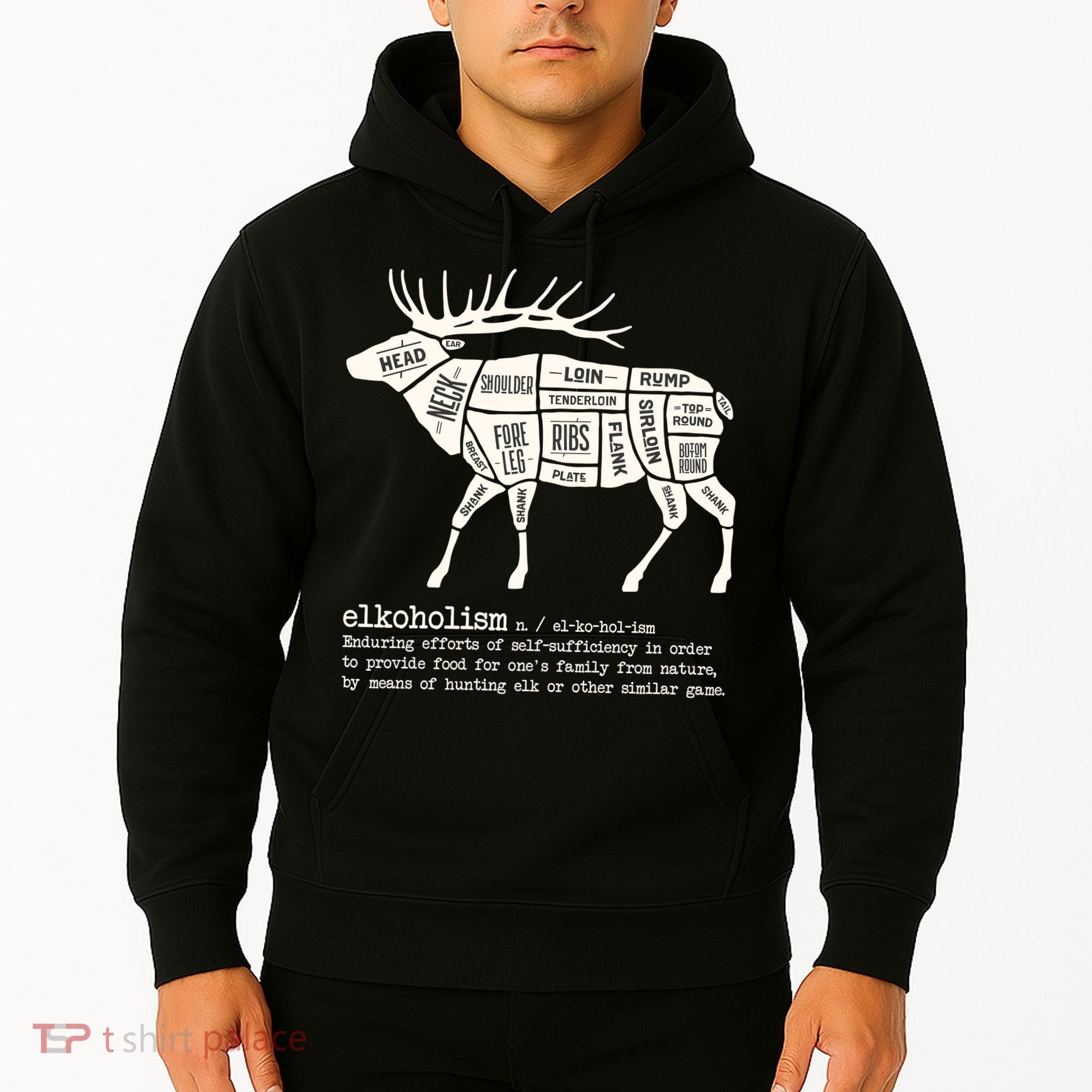 Elkoholism Elk Hunting Hoodie