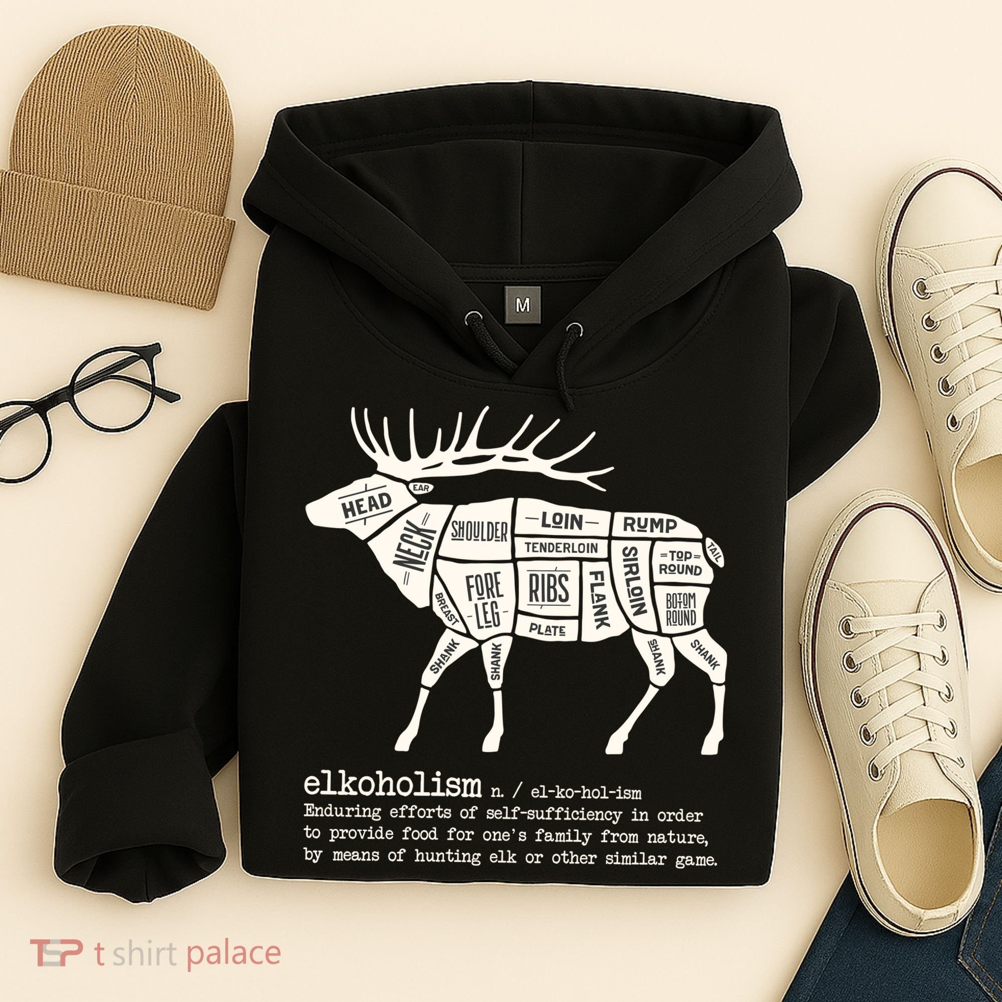 Elkoholism Elk Hunting Hoodie