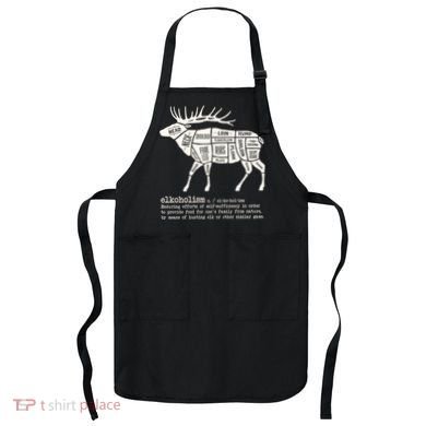 Elkoholism Elk Hunting Apron