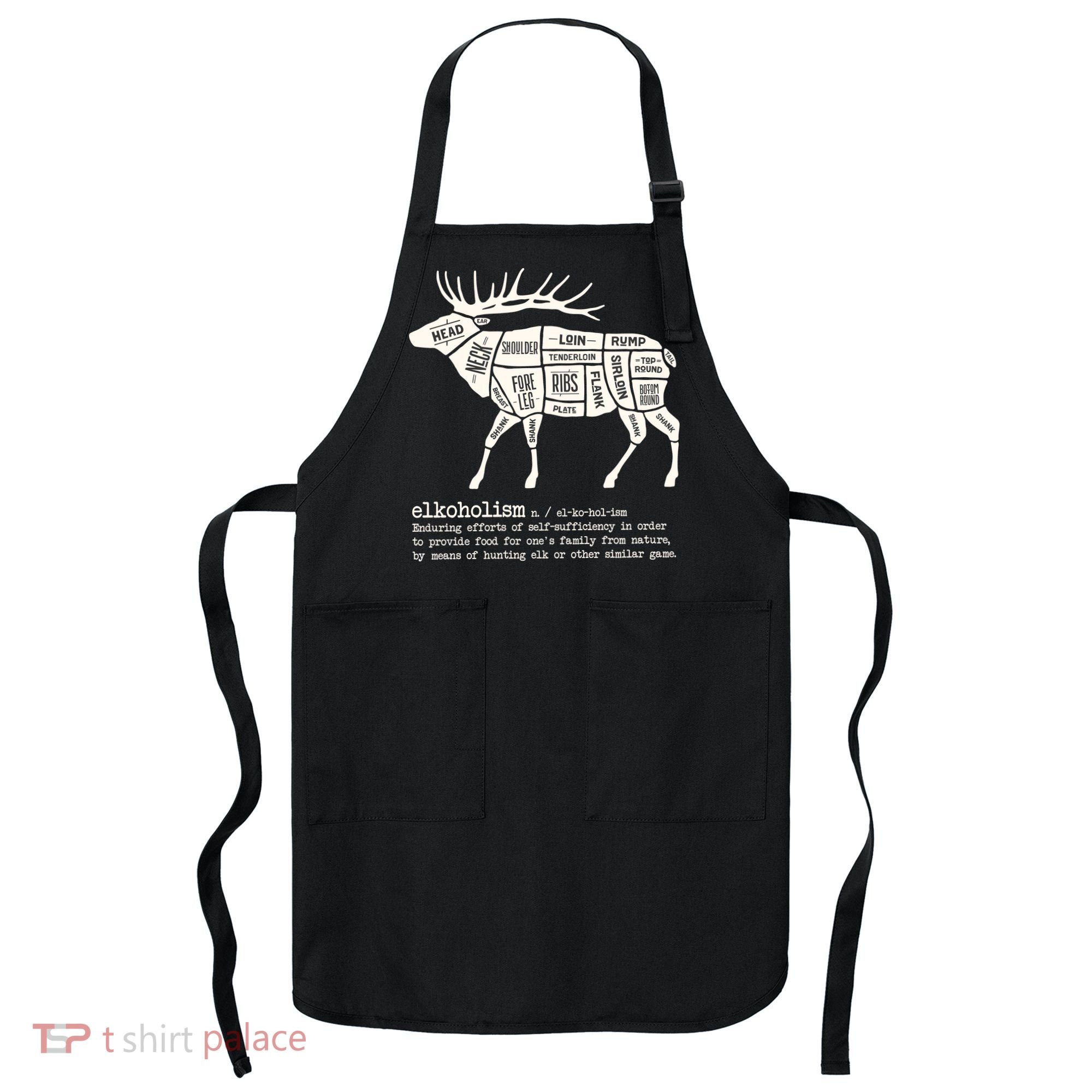 Elkoholism Elk Hunting Apron