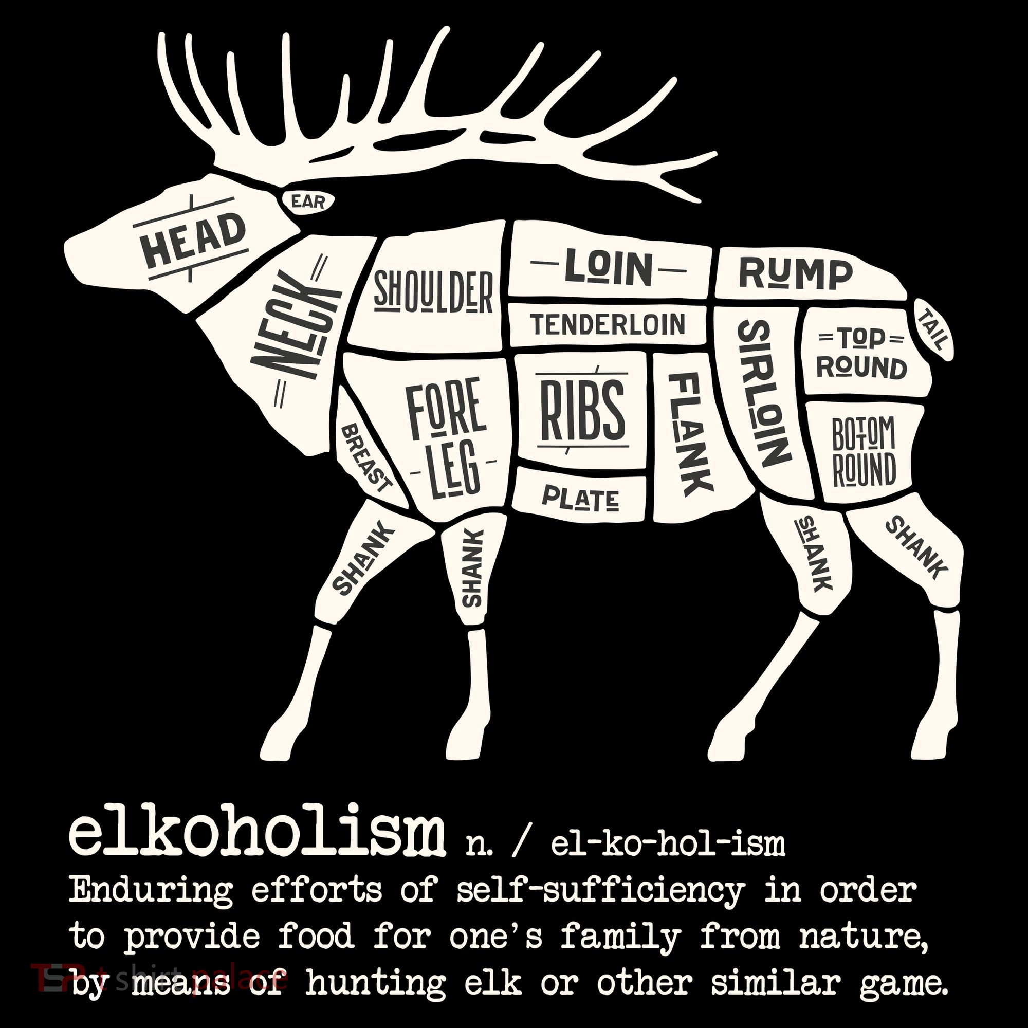 Elkoholism Elk Hunting Apron