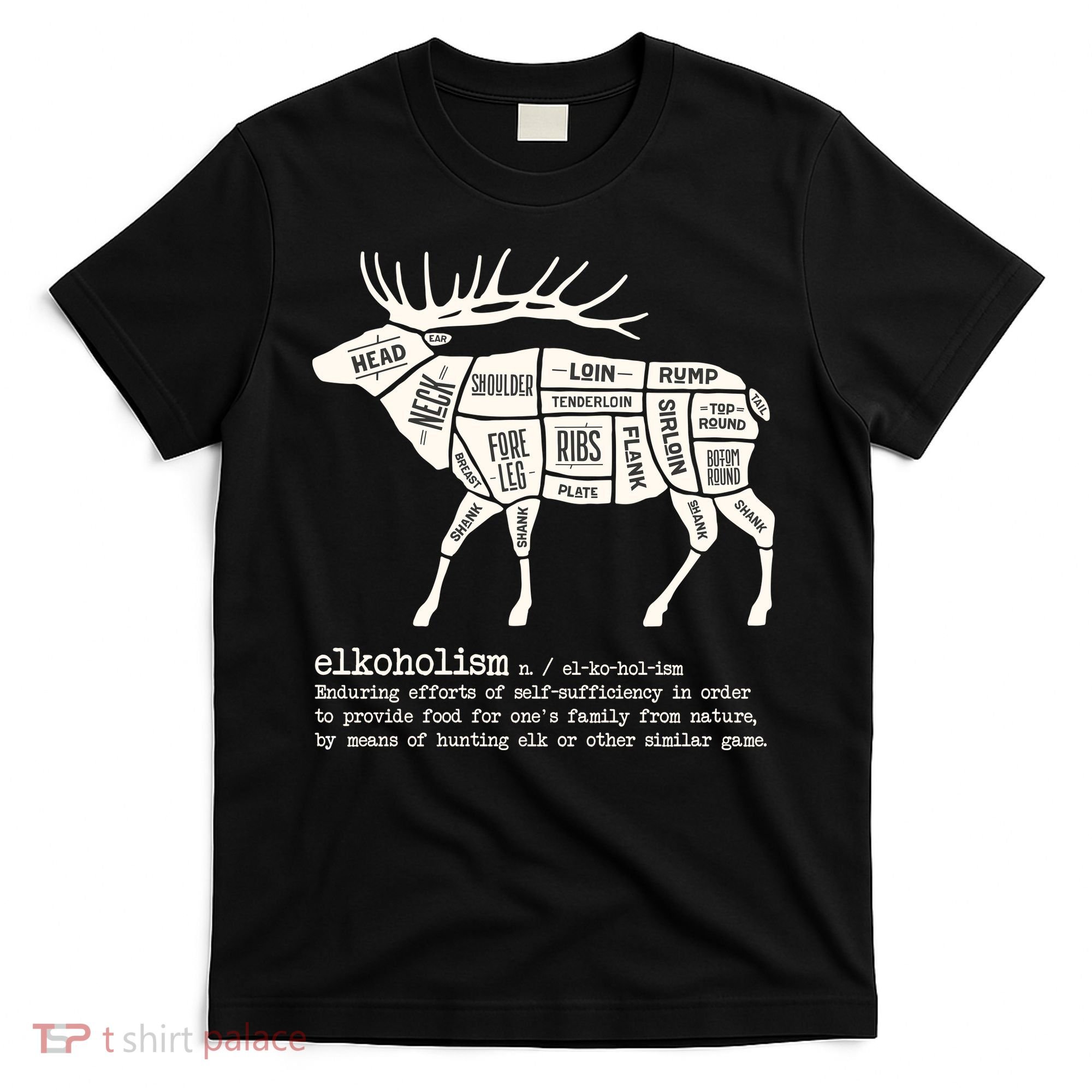 Elkoholism Elk Hunting T-Shirt