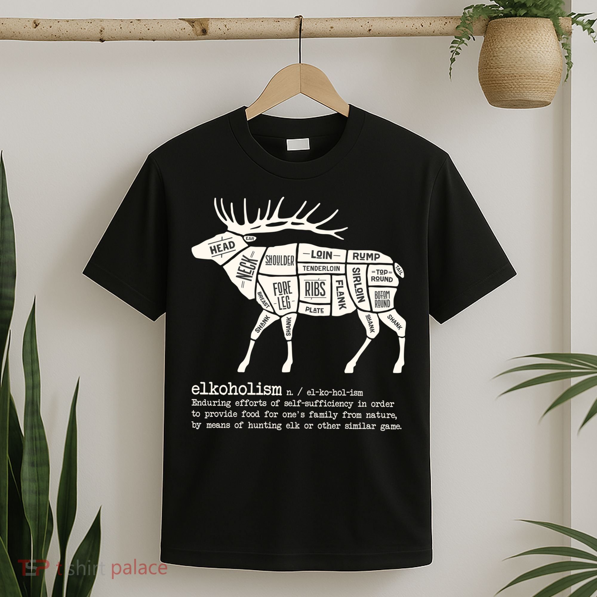 Elkoholism Elk Hunting T-Shirt