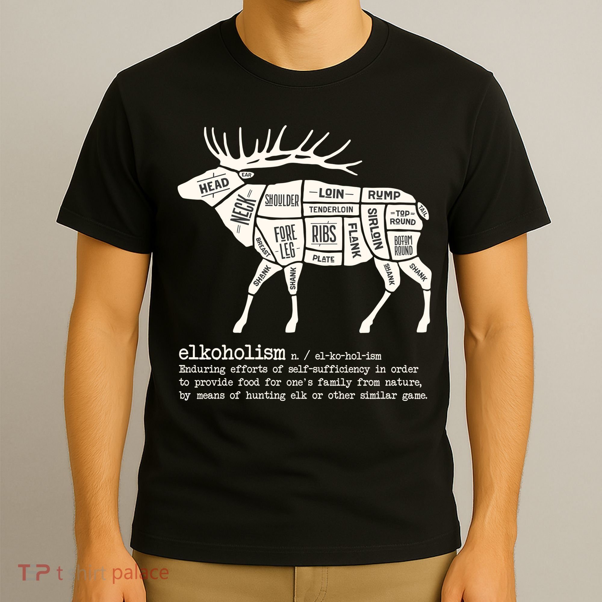 Elkoholism Elk Hunting T-Shirt