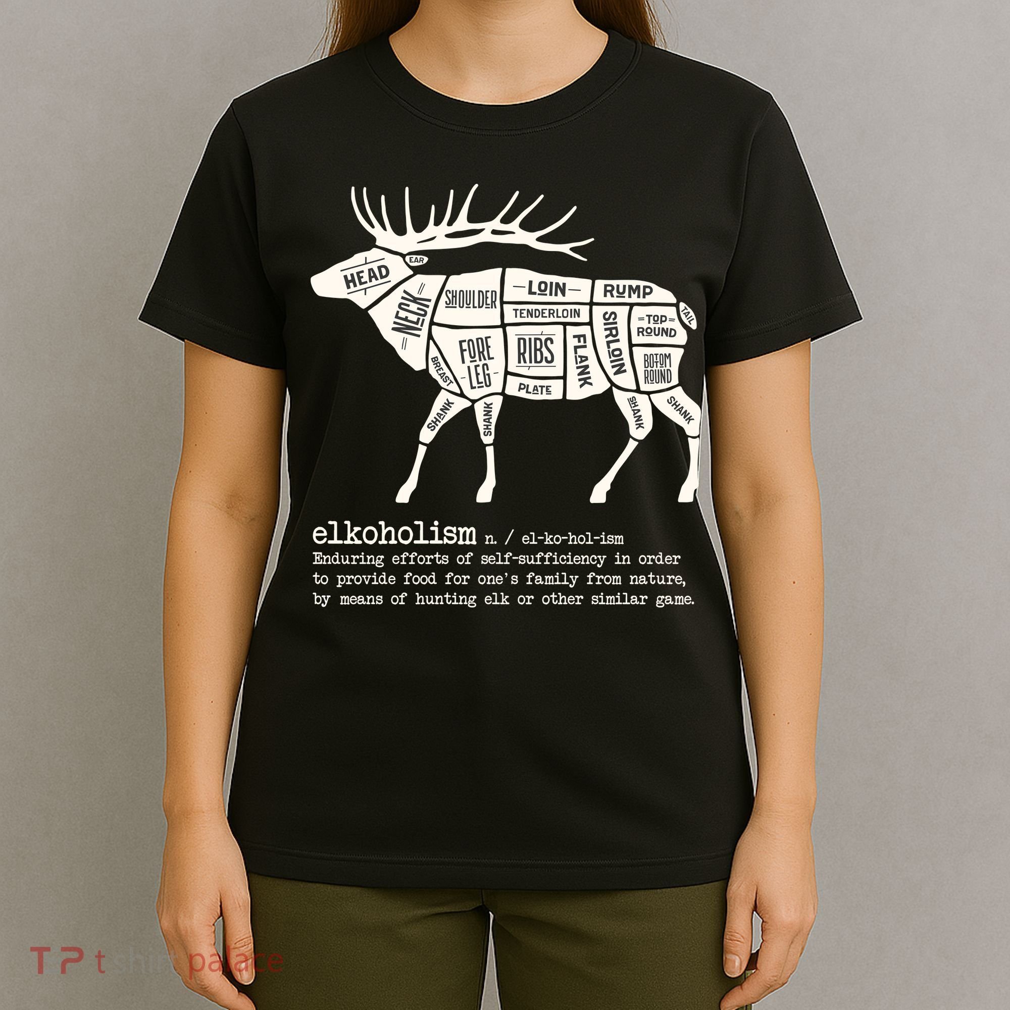 Elkoholism Elk Hunting T-Shirt