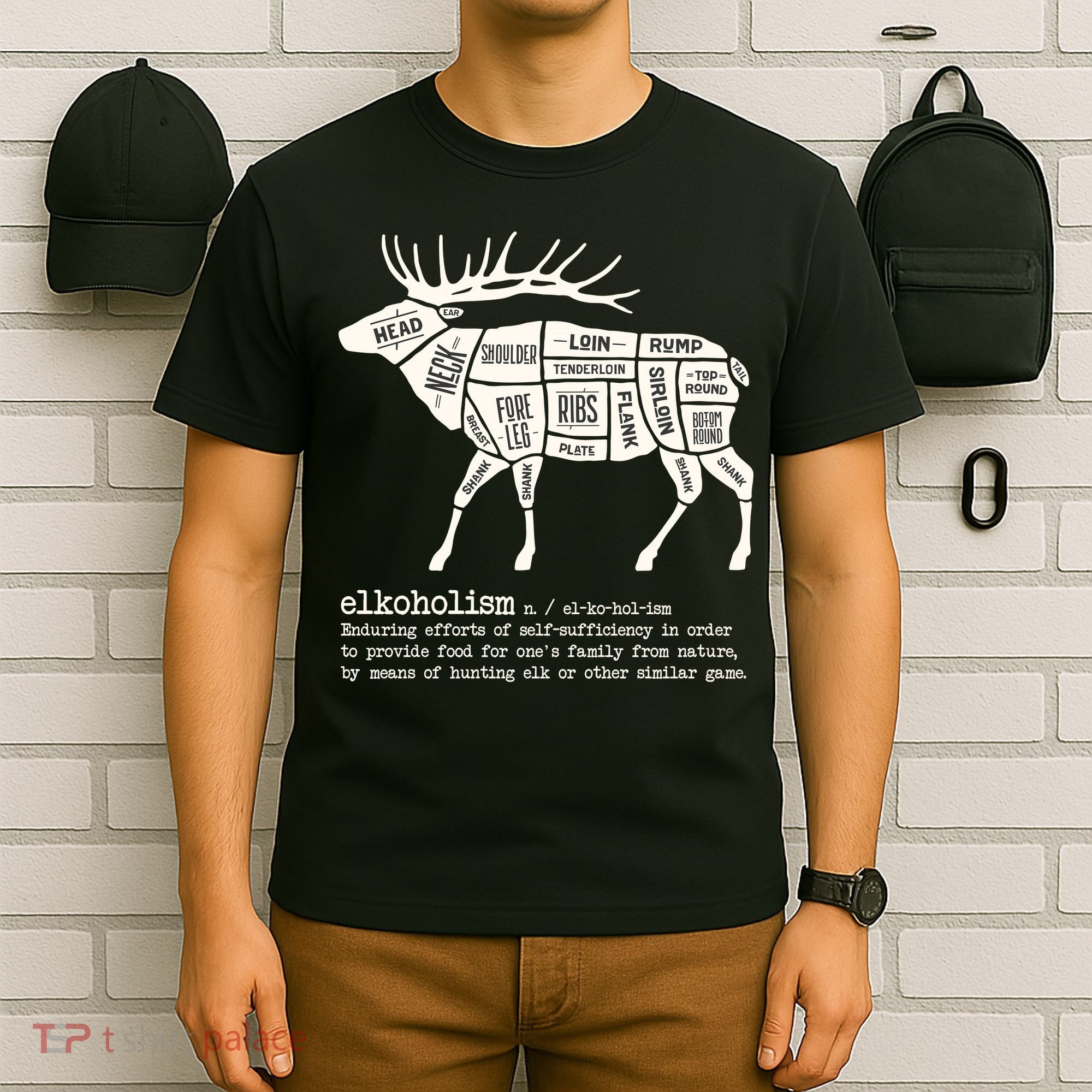 Elkoholism Elk Hunting T-Shirt