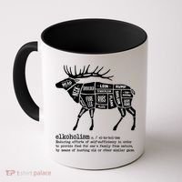 Elkoholism Elk Hunting Coffee Mug thumb 0
