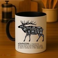 Elkoholism Elk Hunting Coffee Mug thumb 4