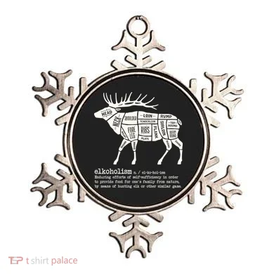 Elkoholism Elk Hunting Ornament