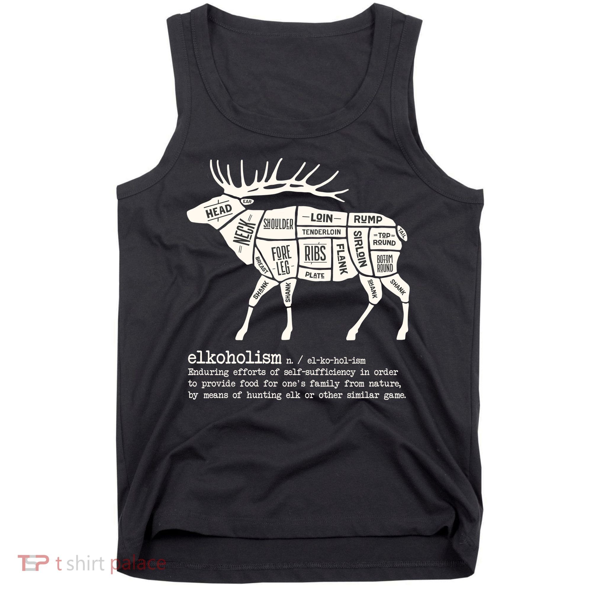 Elkoholism Elk Hunting Tank Top