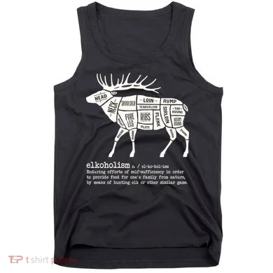 Elkoholism Elk Hunting Tank Top