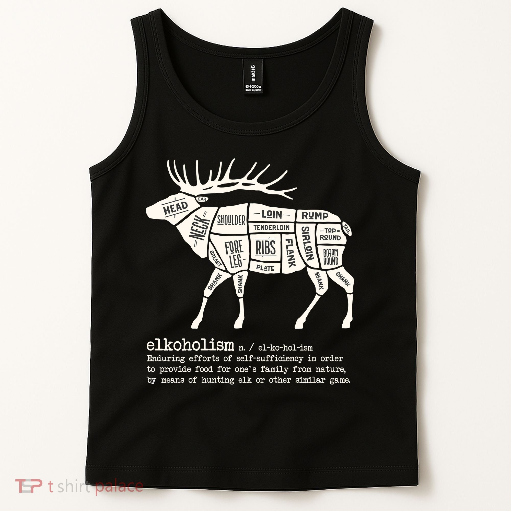 Elkoholism Elk Hunting Tank Top