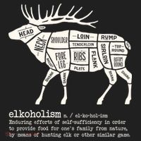 Elkoholism Elk Hunting Golf Towel thumb 3