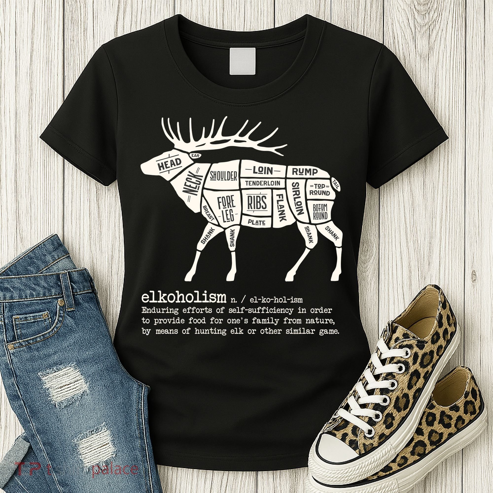 Elkoholism Elk Hunting Women's T-Shirt