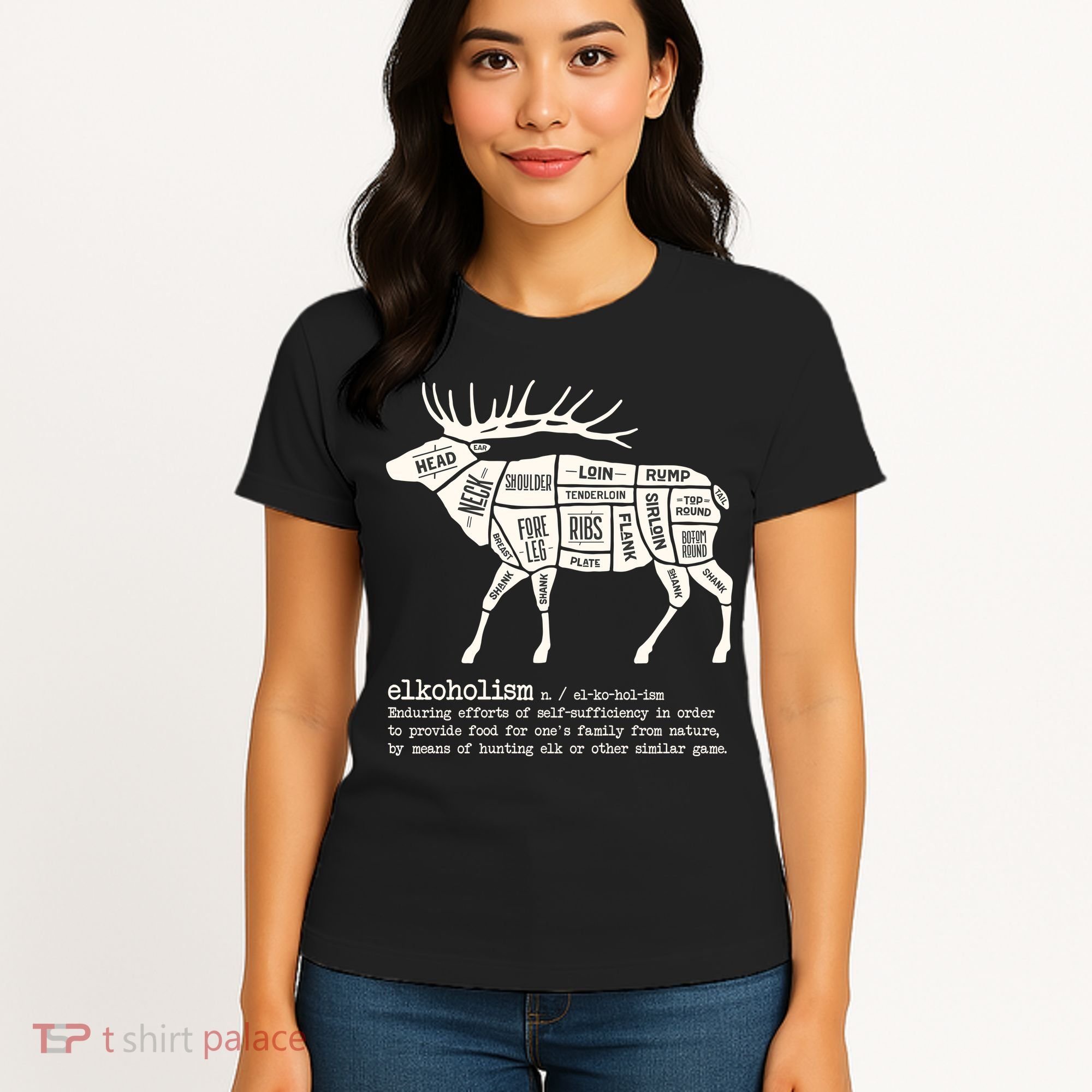 Elkoholism Elk Hunting Women's T-Shirt