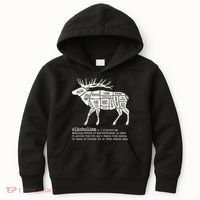 Elkoholism Elk Hunting Kids Hoodie thumb 0