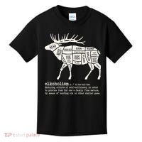 Elkoholism Elk Hunting Kids T-Shirt thumb 0