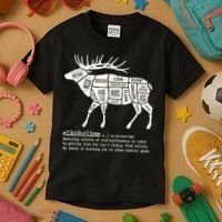 Elkoholism Elk Hunting Kids T-Shirt thumb 3