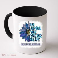English Language Learner Teacher In April We Wear Blue Gift Coffee Mug thumb 0