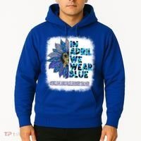 English Language Learner Teacher In April We Wear Blue Gift Hoodie thumb 2