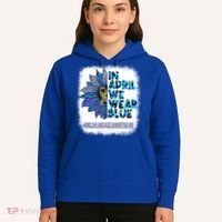 English Language Learner Teacher In April We Wear Blue Gift Hoodie thumb 5