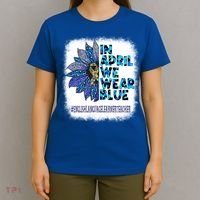 English Language Learner Teacher In April We Wear Blue Gift T-Shirt thumb 4