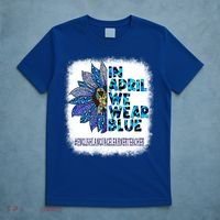 English Language Learner Teacher In April We Wear Blue Gift T-Shirt thumb 5