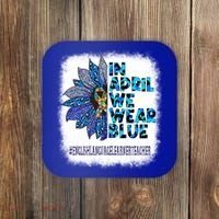 English Language Learner Teacher In April We Wear Blue Gift Coaster thumb 0