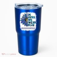 English Language Learner Teacher In April We Wear Blue Gift Tumbler thumb 0
