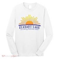 Elkhart Lake NO SALTY BEACHES HERE Sun Beach Wisconsin Long Sleeve Shirt thumb 0