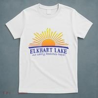 Elkhart Lake NO SALTY BEACHES HERE Sun Beach Wisconsin T-Shirt thumb 5